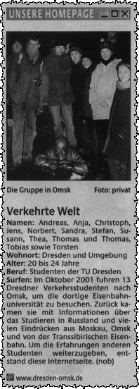 Schsische Zeitung, 16. Mai 2002